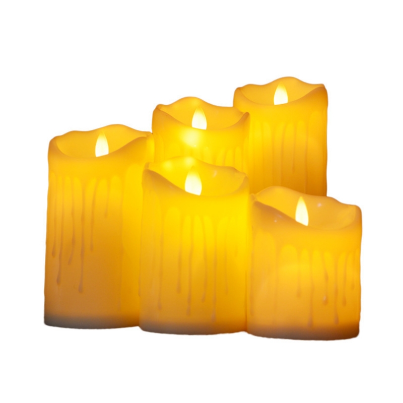 LED Electronic Candle Lights Halloween Christmas Decoration Props, Size: 7.5x12.5cm(Plastic Tears Candle Lights)