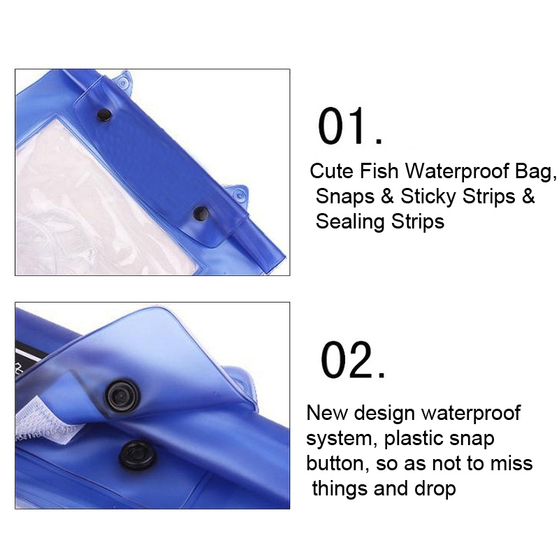 SLR Digital Camera Waterproof Bag Swimming Pool Drifting Camera Waterproof Case(Blue)