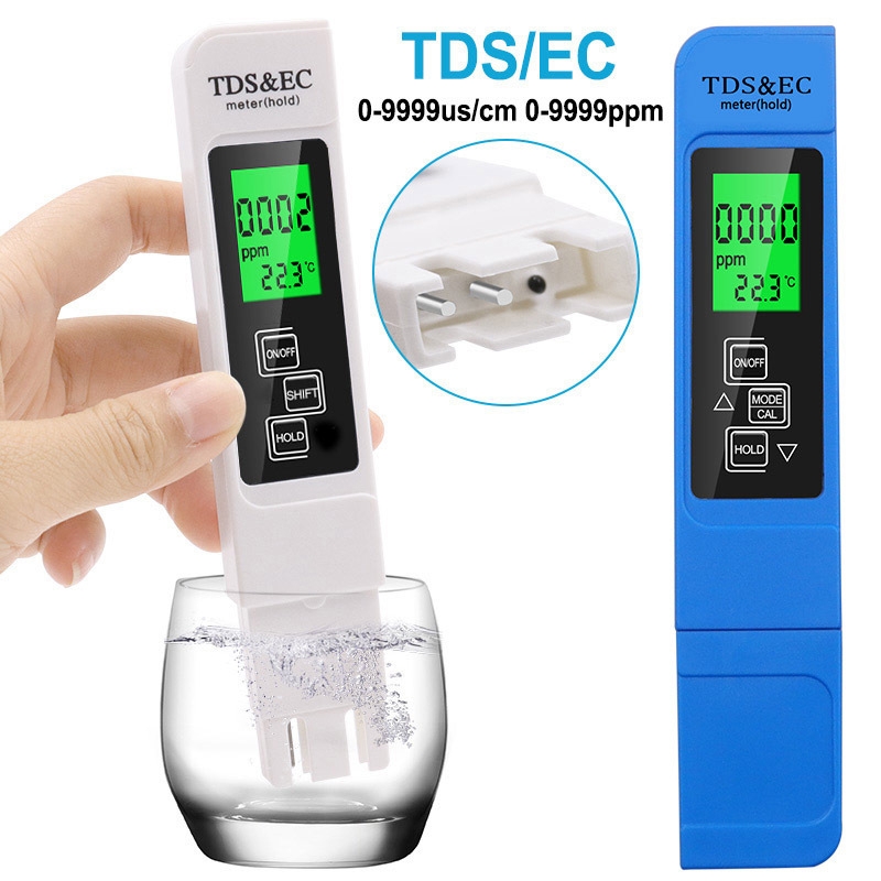 Backlight Model TDS & EC Water Quality Test Pen Meter Conductivity Test Pen(White)