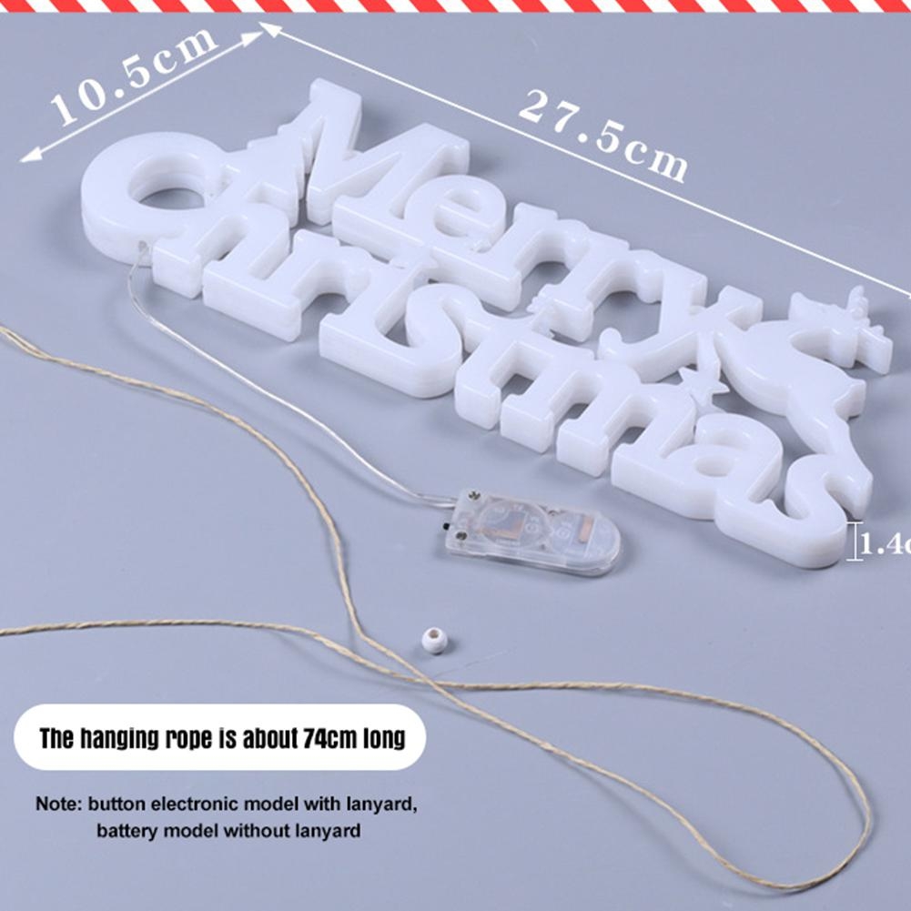 Merry Christmas Letters Modeling Lights(White Shell Dry Battery)