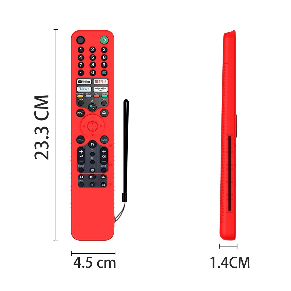 For Sony RMF/MG3-TX520U Y52 Voice Remote Anti-Drop Silicone Protective Cover(Red)