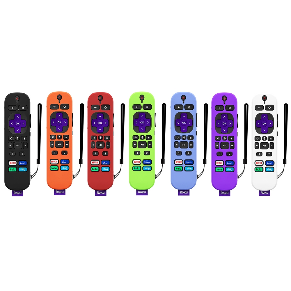 For TCL Roku Voice Remote Pro Y30 Remote Control Shockproof Silicone Protective Case(Purple)