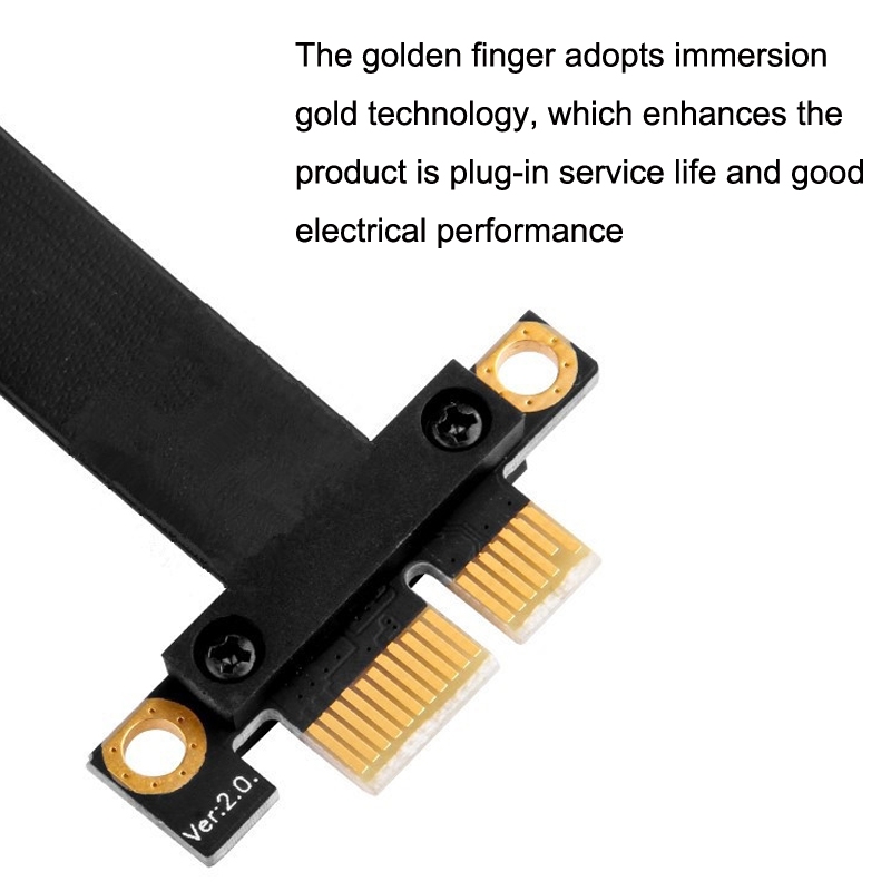 PCI-E 3.0 1X 180-degree Graphics Card Wireless Network Card Adapter Block Extension Cable, Length: 25cm