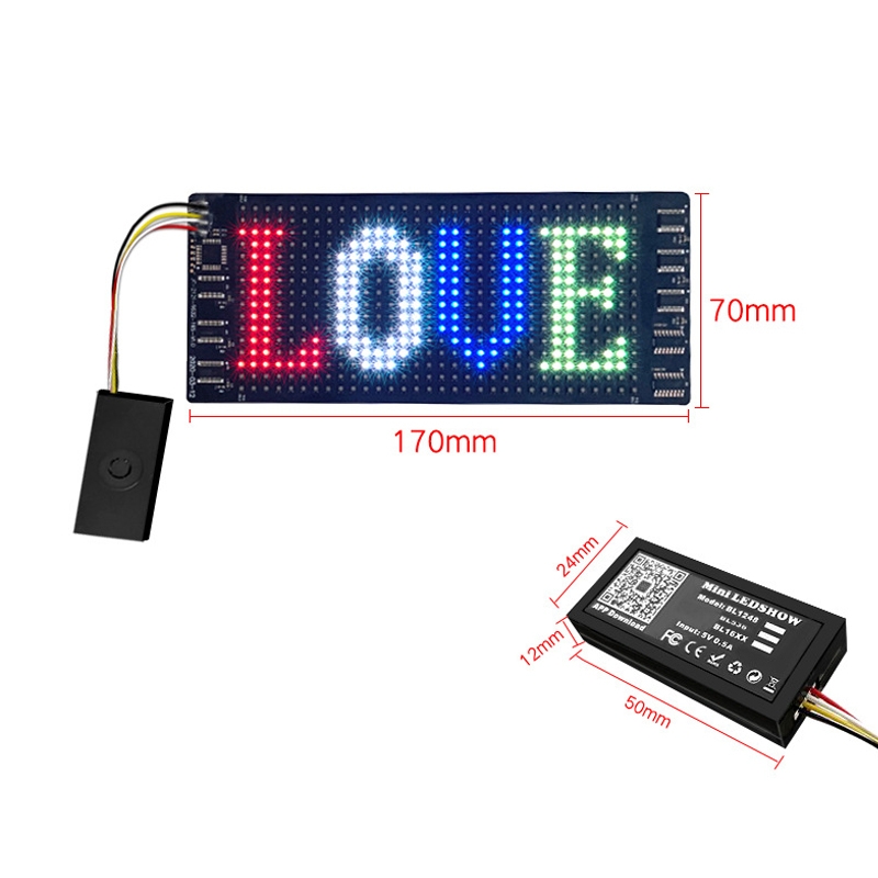 Bluetooth Controlled Color Foldable Curved LED Display Screen(1632)