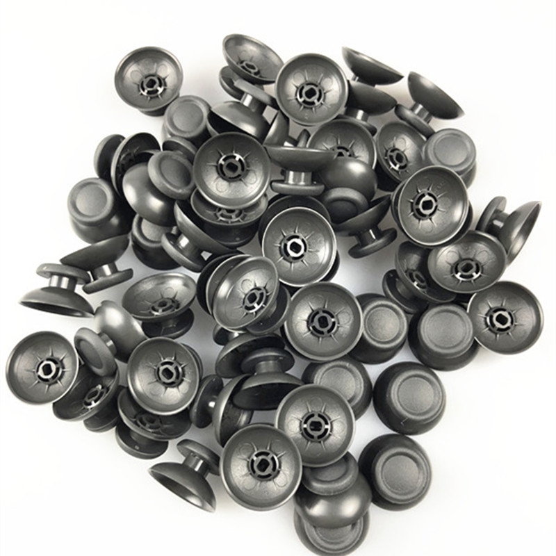 For PS4 10pcs Controller Joystick Mushroom Cap(Grey)