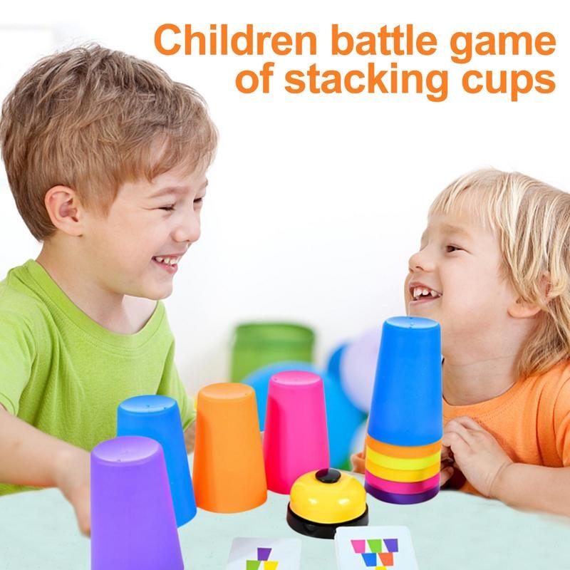 Mixed Colors Quick Stack Cups Speed Training Sports Stacking Cups With Card,Spec: Single Person 