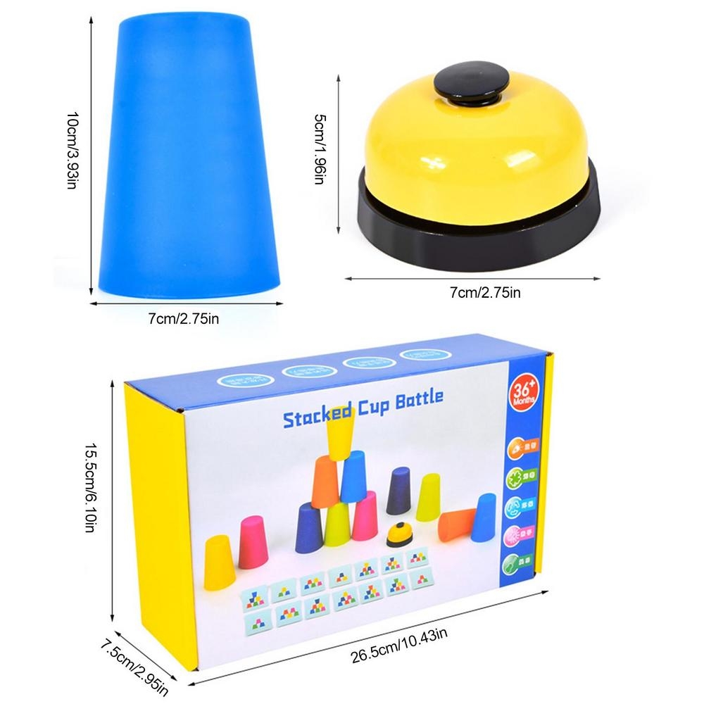 Mixed Colors Quick Stack Cups Speed Training Sports Stacking Cups With Card,Spec: Single Person 