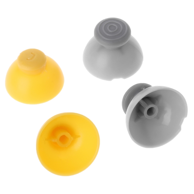 For Nintendo Gamecube NGC Controller 10pcs Joystick Cap Replacement Parts(Yellow)