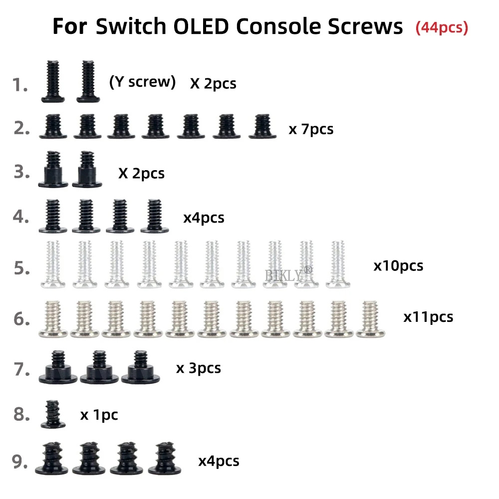 For Switch OLED Host 44 In 1 Screw Set Replacement Accessories(R22006)