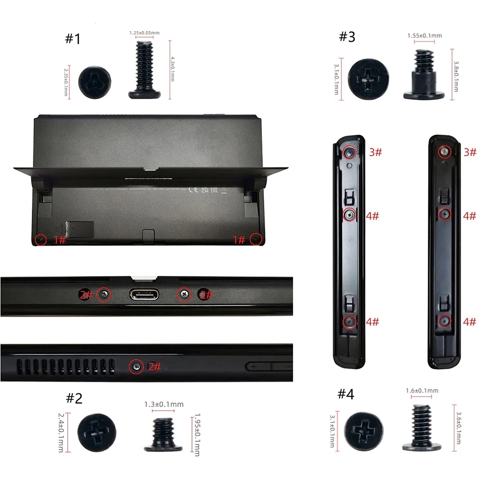 For Switch OLED Host 44 In 1 Screw Set Replacement Accessories(R22006)