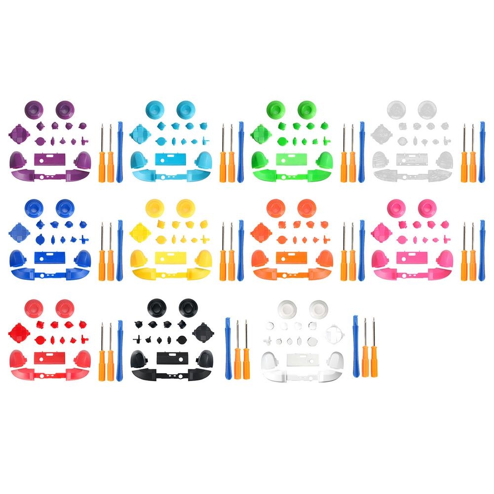 For Xbox Series X Controller Thumbstick LB RB Bumpers Trigger Buttons With Screwdriver Accessories(Green)