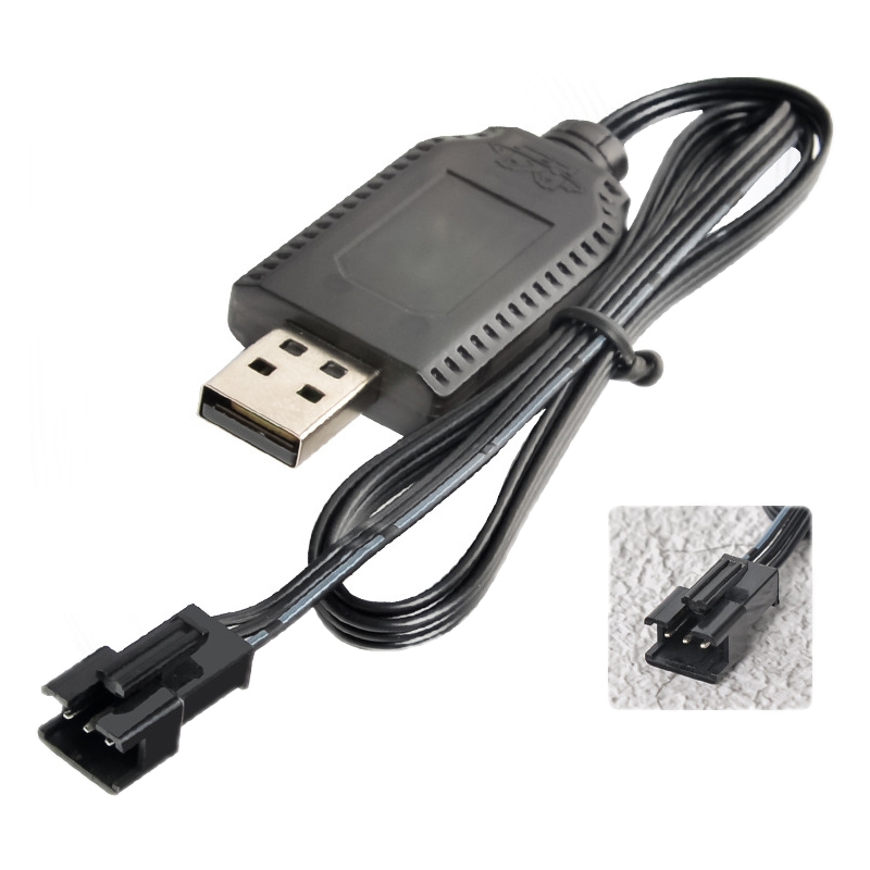 7.4V Smart Chip Protection USB Plug Lithium Battery Charging Cable(SM-3P)