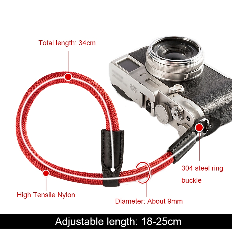 Climbing Rope Camera Wrist Strap SLR Camera Wear-resistant Bracelet(Grey)