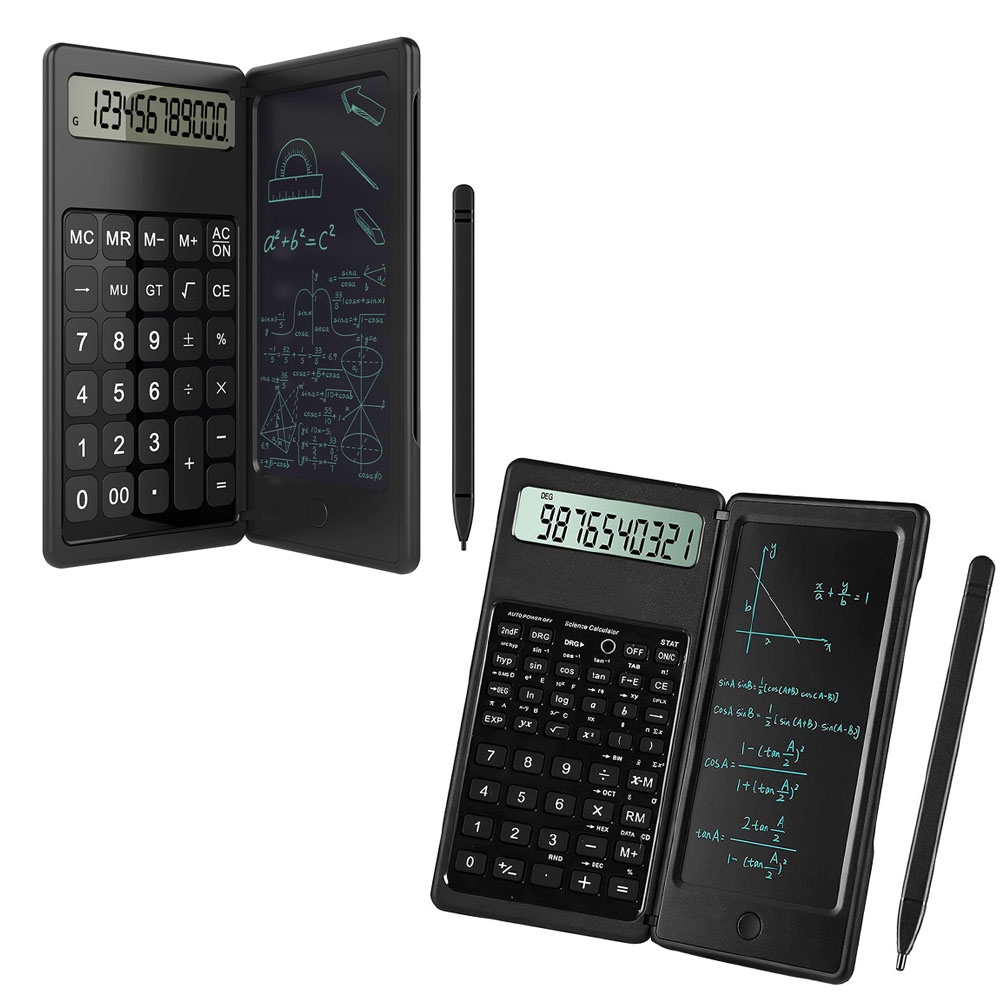 Function Model 6 inch Learning Business Office Portable Foldable LCD Writing Board Calculator