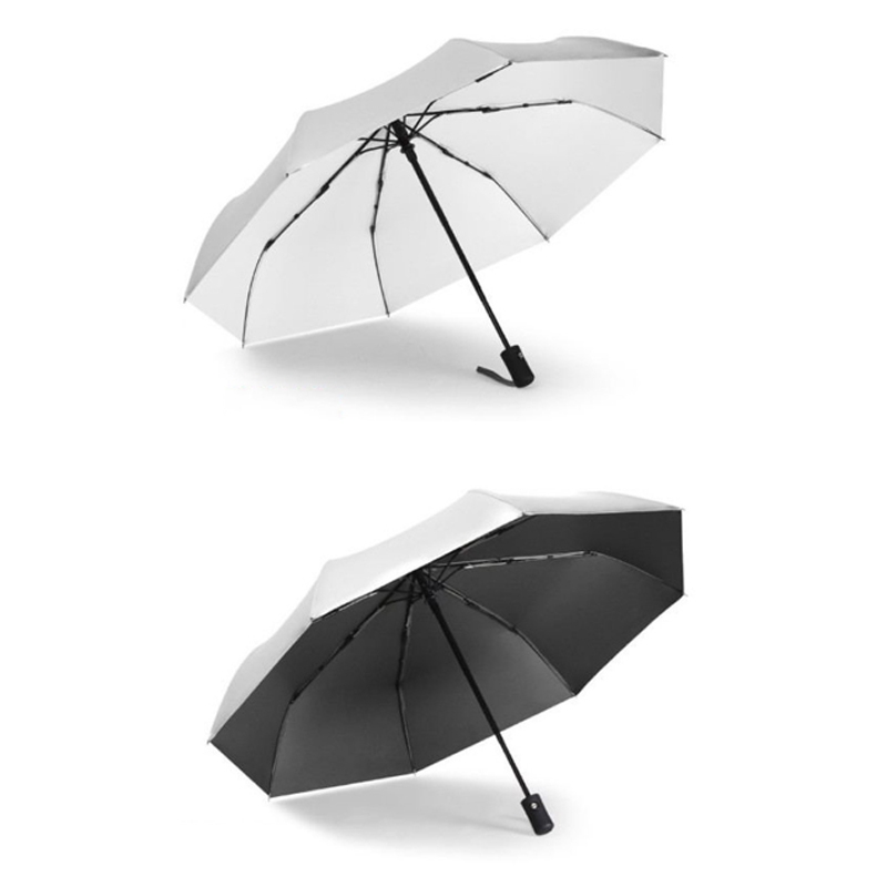 55cm Photography Lighting Umbrella Outdoor Portable Sun Umbrella(Silver White)