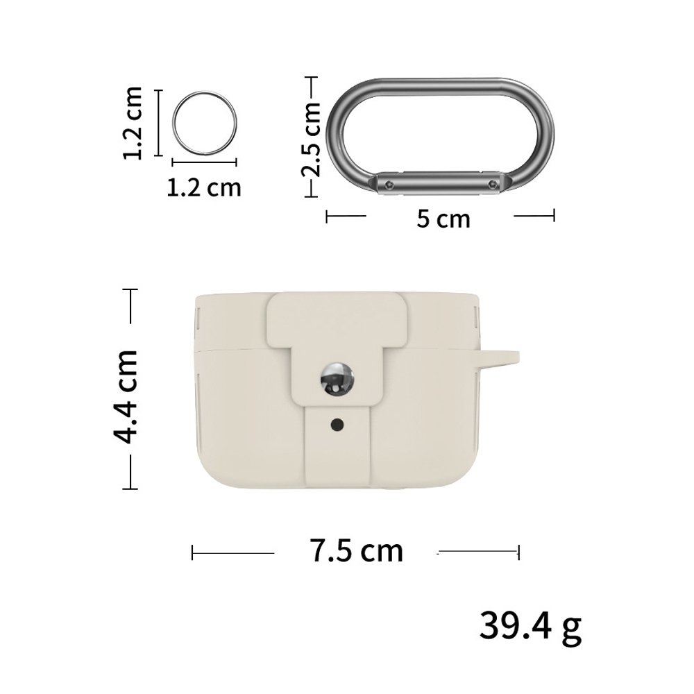 For Status Audio Between Pro Old Ver Charging Compartment Earphone Case(Beige)