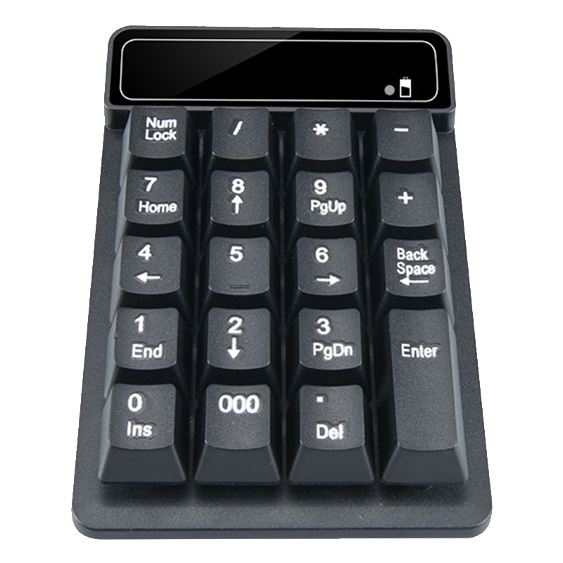 K3 19 Key 2.4G Wireless Mini Digital Keyboard Suspension Machinery Keypad(Black)