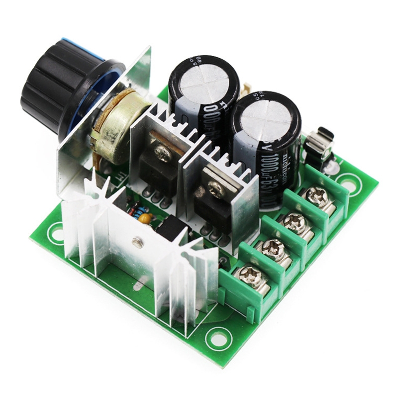 12V-40V 10A DC Motor Speed Controller PWM Stepless Speed Switch, Style: With Stand