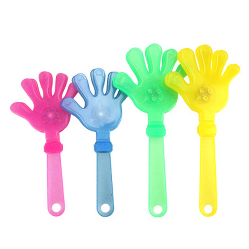 2pcs Luminous Clap Slap Palm Flash Cheering Event Props, Random Color Delivery, Size: 28cm