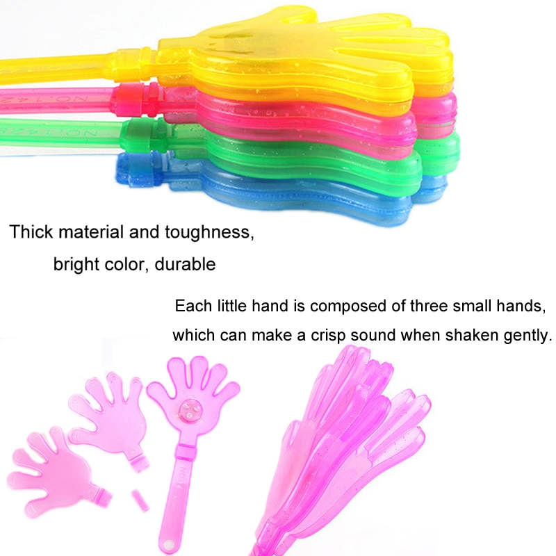 2pcs Luminous Clap Slap Palm Flash Cheering Event Props, Random Color Delivery, Size: 28cm