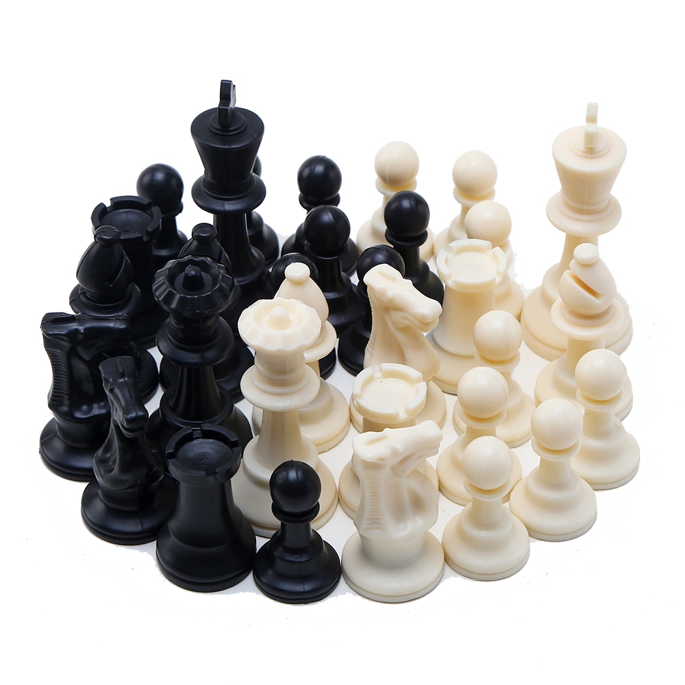 32pcs /Set Plastic Chess Pieces Without Chess Board(King Height 95mm)