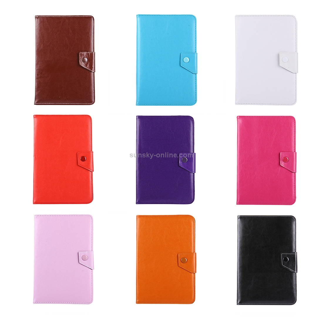 9 inch Tablets Leather Case Crazy Horse Texture Protective Case Shell with Holder for ONDA V891w, Ramos i9s Pro & Win8, Colorfly i898W & i898A(Brown)