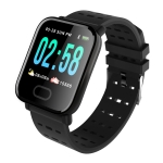 A6 1.3 inch IPS Color Screen Smart Watch IP67 Waterproof,Support Message Reminder / Heart Rate Monitor / Blood Oxygen Monitoring / Blood Pressure Monitoring/ Sleeping Monitoring(Black)