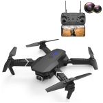 LS-E525 Pro 4K Double HD Camera Three-sided Obstacle Avoidance High-definition Aerial Drone Mini Foldable RC Quadcopter Drone Remote Control Aircraft(Black)
