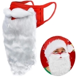 Santa Claus Beard пылезащитный хлопчатобумажный рождественские забавные одеваются орнаменты