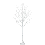 [US Magazijn] 6ft sneeuwvlok kerstboom met 96 LED-lamp