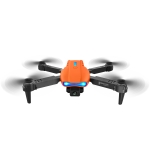 K3 E99 PRO 4K Mini Drone Helicopter Driezijdig obstakelvermijding opvouwbaar quadcopter speelgoed, dubbele camera's (oranje)