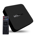 ⁧MXQ 4K Full HD Media Player RK3229 رباعي النواة KODI Android 7.1 TV Box مع جهاز تحكم عن بعد ، ذاكرة الوصول العشوائي: 1 جيجابايت ، ROM: 8 جيجابايت ، يدعم HDMI ، WiFi ، Miracast ، DLNA (أسود)⁩