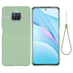 For Xiaomi Mi 10T Lite 5G Pure Color Liquid Silicone Shockproof Full Coverage Case(Green)