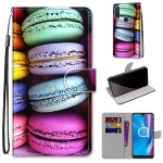 For Alcatel 1SE (2020) Coloured Drawing Cross Texture Horizontal Flip PU Leather Case with Holder & Card Slots & Wallet & Lanyard(Colorful Cakes)