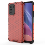 For Xiaomi Redmi K40 / K40 Pro Shockproof Honeycomb PC + TPU Case(Red)