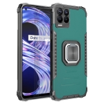 For OPPO Realme 8 Pro Fierce Warrior Series Armor All-inclusive Shockproof Aluminum Alloy + TPU Protective Case with Ring Holder(Green)