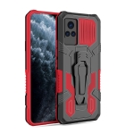 For vivo V21 Armor Warrior Shockproof PC + TPU Protective Case(Red)