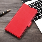 For OPPO A93 5G / A74 5G / A54 5G Ultra-thin Voltage Side Buckle PU + TPU Horizontal Flip Leather Case with Holder & Card Slot(Red)
