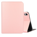 Voltage Craft Texture TPU Horizontal Flip Protective Tablet Case with Holder For iPad mini 6(Rose Gold)
