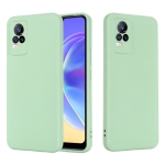 For vivo V21e 4G / Y73 2021 Solid Color Liquid Silicone Shockproof Full Coverage Protective Case(Green)