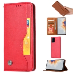 For Xiaomi Mi Mix 4 Knead Skin Texture Horizontal Flip Leather Case with Photo Frame & Holder & Card Slots & Wallet(Red)