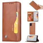 For Xiaomi Mi Mix 4 Knead Skin Texture Horizontal Flip Leather Case with Photo Frame & Holder & Card Slots & Wallet(Brown)
