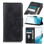 For Samsung Galaxy S22+ 5G Mirren Crazy Horse Texture Horizontal Flip Leather Case with Holder & Card Slots & Wallet(Black)