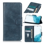 For Samsung Galaxy S22+ 5G Mirren Crazy Horse Texture Horizontal Flip Leather Case with Holder & Card Slots & Wallet(Blue)