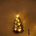 Zuignap Waterdichte Led Kerst Dag Decoratie Gordijn Licht Koperdraad Opknoping Licht, Lichtkleur: Warm Wit (S3 Kerstboom)