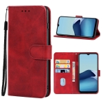Leather Phone Case For vivo Y20 / Y30 China / iQOO U1X / Y20S / Y12S / Y11S / Y20i / Y20A / Y20G / Y30G / iQOO U3X / Y12s 2021(Red)