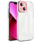 Transparent Candy TPU Phone Case For iPhone 13(Pink)