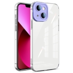 Transparent Candy TPU Phone Case For iPhone 13(Purple)
