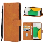 Leather Phone Case For Samsung Galaxy A03 Core(Brown)
