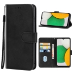Leather Phone Case For Samsung Galaxy A03 Core(Black)